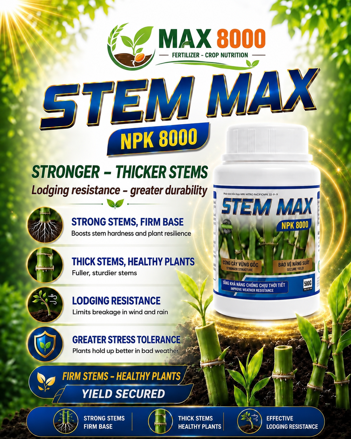 STEM MAX 8000 - Stem Strength & Lodging Resistance